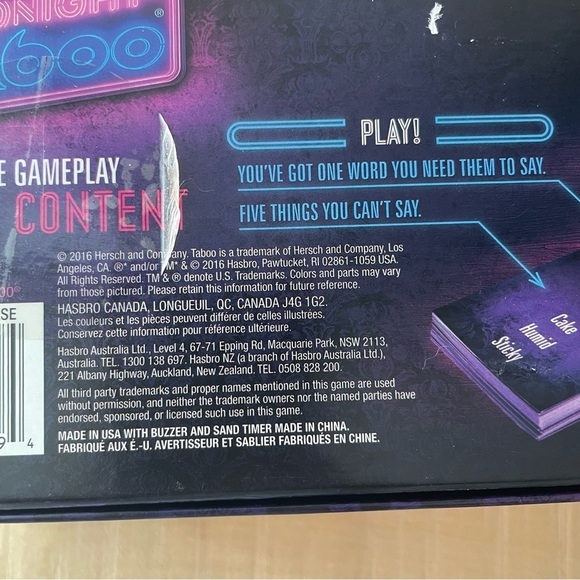 $15 SALE Midnight Taboo Party Friends Game Night Adults Fun - Picture 5 of 11